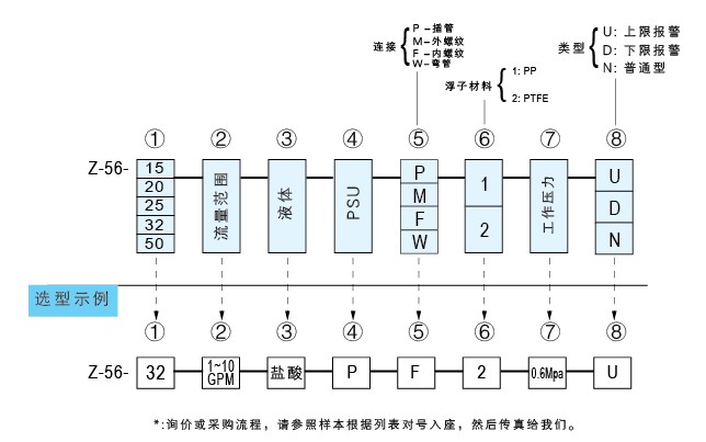 Z-5615、Z-5620、Z-5625、Z-5632、Z-5650聚砜塑料管浮子流量計(jì)